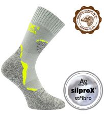 Unisex dvouvrstvé ponožky Dualix Voxx světle šedá