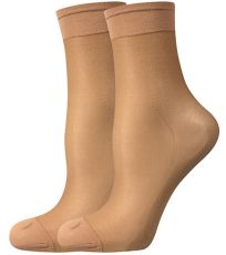 Silonové ponožky - 6 x 2 páry LADY 17 DEN Lady B beige