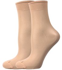 Silonové ponožky - 6x2 páry NYLON 20 DEN Lady B camel