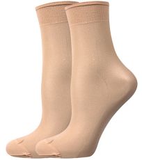 Silonové ponožky - 6 x 5 párů NYLON 20 DEN Lady B camel