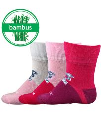 Kojenecké bambusové ponožky - 3 páry Sebík VoXX® mix A - holka