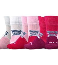 Kojenecké bambusové ponožky - 3 páry Sebík VoXX® mix A - holka