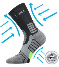 Unisex kompresní ponožky Ronin VoXX® tmavě šedá