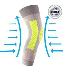 Unisex kompresní návlek na koleno - 1 ks Protect VoXX® světle šedá