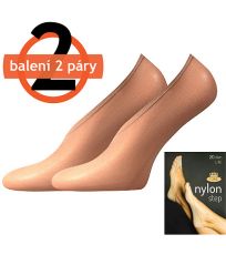 Silonové ponožky - 2 páry NYLON 20 DEN Lady B beige