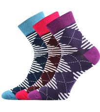 Dámské vzorované ponožky - 3 páry Ivana 45 Boma