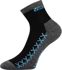 Unisex ponožky s volným lemem - 3 páry Vector Voxx černá