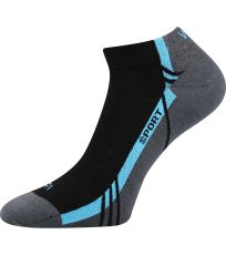 Unisex sportovní ponožky - 3 páry Pinas VoXX® černá