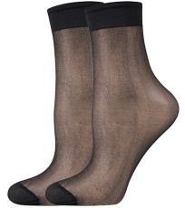 Silonové ponožky - 2 páry NYLON 20DEN Lady B nero