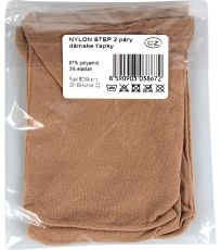 Silonové ponožky - 2 páry NYLON 20 DEN Lady B beige