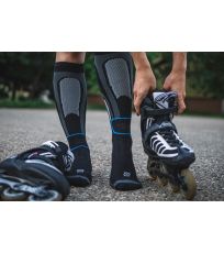 Sportovní podkolenky In-line III VoXX® černá/modrá