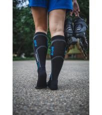 Sportovní podkolenky In-line III VoXX® černá/modrá