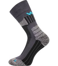 Unisex trekingové ponožky Egoist L+P Voxx tmavě šedá/TYRKYS