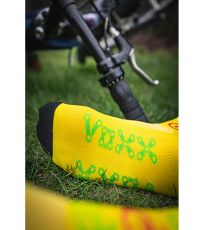 Unisex vzorované sportovní ponožky Ralf X Voxx bike/žlutá