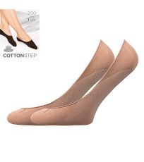 Bavlněné neviditelné ponožky COTTON 200 DEN Lady B beige II