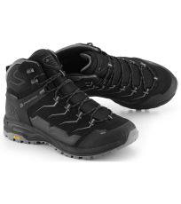 Unisex vysoká outdoorová kožená obuv CREDE ALPINE PRO černá