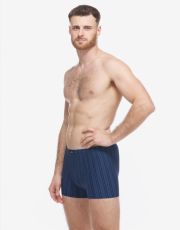 Pánské kratší boxerky 73138P GINA Lékořice-sv. modrá