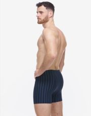 Pánské delší boxerky 74178P GINA Lékořice-sv. modrá