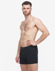 Boxerky v nadměrných velikostech 74182P GINA Černá-tm. šedá