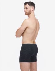 Boxerky v nadměrných velikostech 74182P GINA Černá-tm. šedá