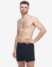 Pánské volné trenky 75214P GINA černá-atlantic