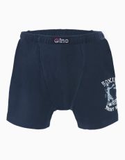 Chlapecké boxerky s delší nohavičkou 64006P GINA Lékořice-bílá