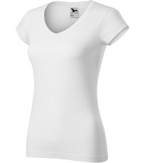 Dámské triko FIT V-NECK Malfini bílá