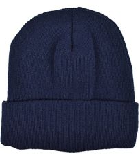 Pletená čepice s fleecem C1454 L-Merch Navy