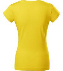 Dámské triko FIT V-NECK Malfini žlutá