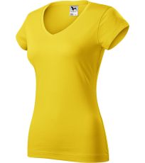 Dámské triko FIT V-NECK Malfini žlutá