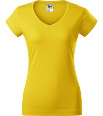 Dámské triko FIT V-NECK Malfini žlutá