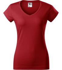 Dámské triko FIT V-NECK Malfini červená