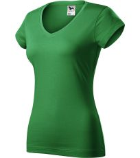 Dámské triko FIT V-NECK Malfini středně zelená