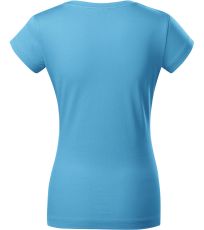 Dámské triko FIT V-NECK Malfini tyrkysová