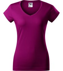 Dámské triko FIT V-NECK Malfini fuchsia red