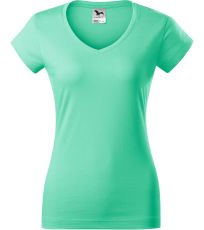 Dámské triko FIT V-NECK Malfini mátová