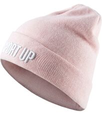 Dámská pletená čepice HOZ17-CAD611 Outhorn pink melange