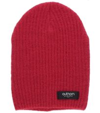 Pánská zimní čepice HOZ21-CAM605 Outhorn burgundy