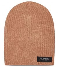 Pánská zimní čepice HOZ21-CAM605 Outhorn light brown