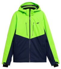 Pánská lyžařská bunda H4Z21-KUMN011 4F CANARY GREEN NEON