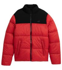 Pánská prošívaná bunda Pánská bunda 4F KUMP009 H4Z21 62S RED červená 4F RED