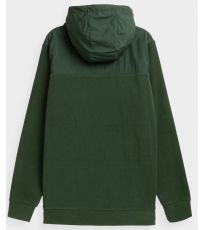 Pánská fleecová mikina HOZ21-PLM601 Outhorn dark green