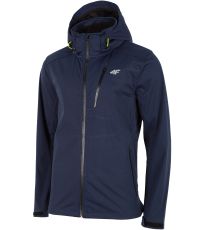Pánská softshellová bunda H4Z19-SFM004 4F DARK BLUE MELANGE