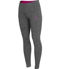 Dámské funkční legíny H4Z19-SPDF002 4F  BLACK MELANGE 