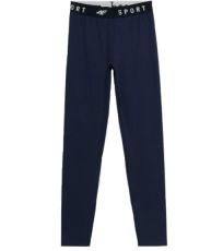 Dámské sportovní legíny Dámské legíny 4F SPDF351 H4L22 31S NAVY modrá 4F NAVY