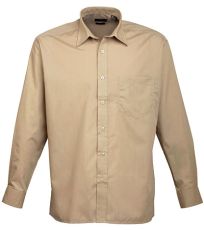 Pánská košile s dlouhým rukávem PR200 Premier Workwear Khaki -ca. Pantone 7503