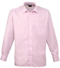 Pánská košile s dlouhým rukávem PR200 Premier Workwear Pink -ca. Pantone 1895