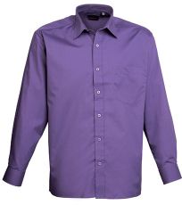 Pánská košile s dlouhým rukávem PR200 Premier Workwear Purple -ca. Pantone 269