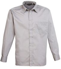Pánská košile s dlouhým rukávem PR200 Premier Workwear Silver -ca. Pantone 428