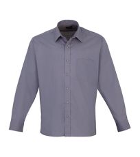 Pánská košile s dlouhým rukávem PR200 Premier Workwear Steel -ca. Pantone 6545